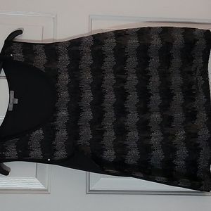 Black ny collection sequins tank top
